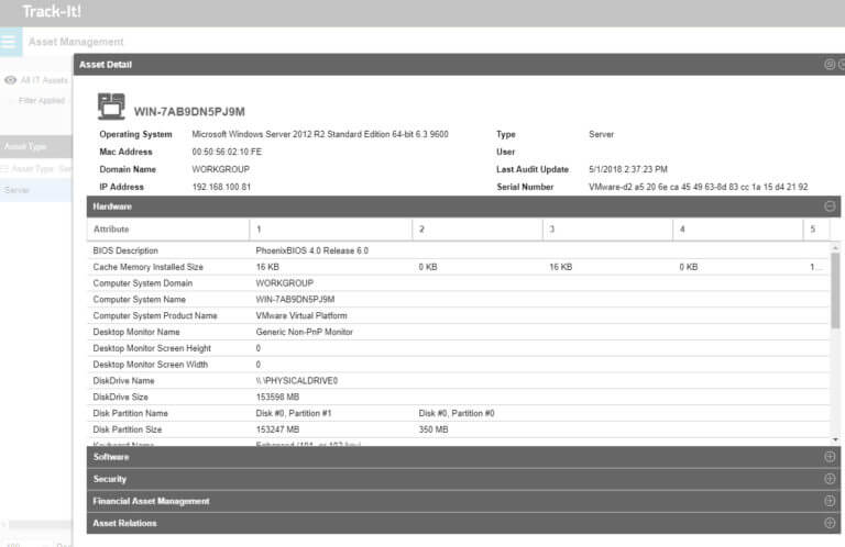 IT Asset Management Software - Track-It!