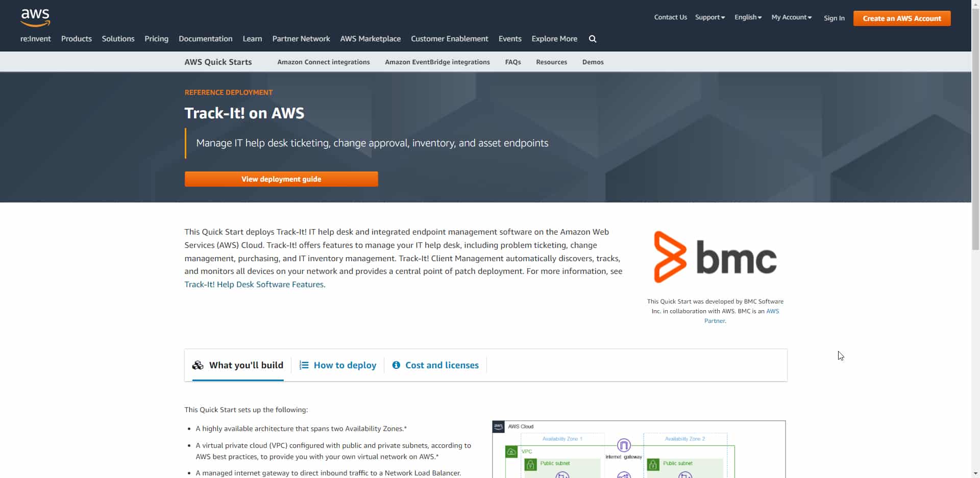 Help Desk in the Cloud – Track-It! Amazon Web Services Quick Start now available